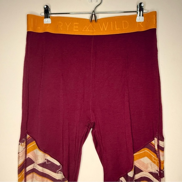 Wild Rye Jane Merino Wool Base Layer Leggings Women's Size 12 - Picture 5 of 8